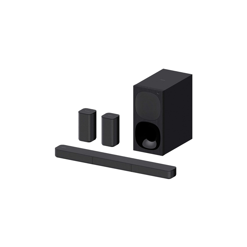 Picture of Sony HT-S20R Real 5.1ch Dolby Digital Soundbar for TV with Subwoofer and Compact Rear Speakers (Black, 5.1 Channel)